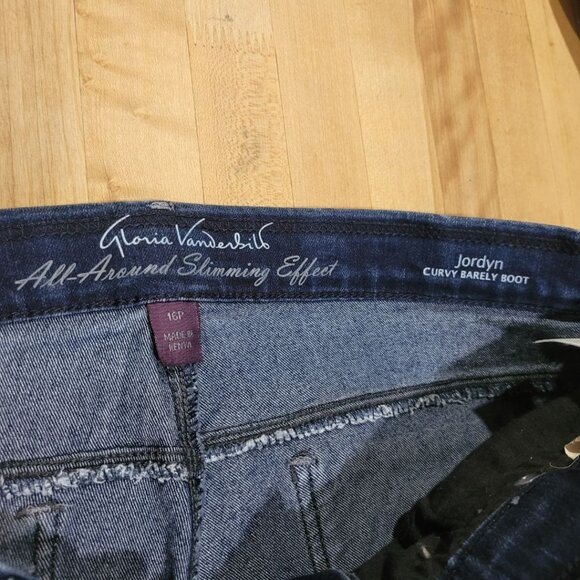 Gloria Vanderbilt All Around Slimming Jean Denim Jordyn Curvy Bootcut Womens 16P - Picture 6 of 8